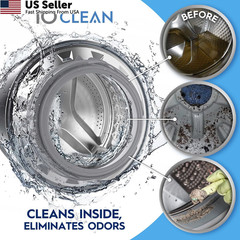 iO CLEAN Washing Machine Cleaner Descaler Tablets, 24 1 Count (Pack of 24)