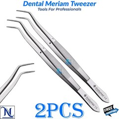 Dental Tweezer Meriam Cotton Forceps Angled Dressing Plier German G
