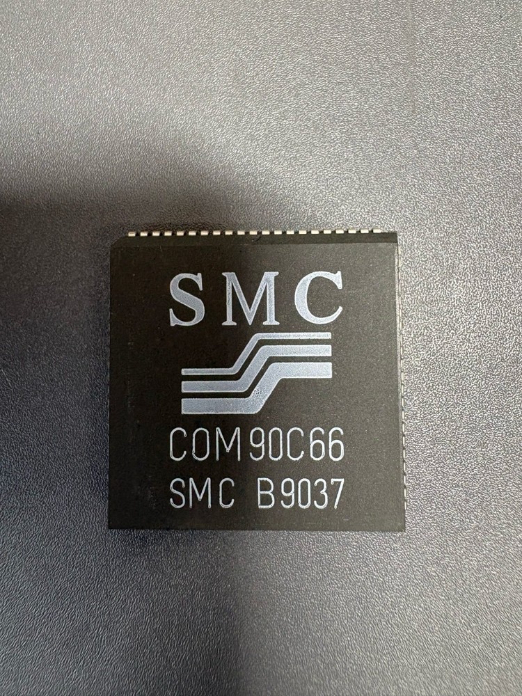 5x SMC COM90C66 PLCC IC Chip Vintage ASAT Hong Kong Lot