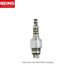 US BEING NSK KAVO Fit Dental LED Fiber Optic High Speed Coupling Adapter 4/6Hole