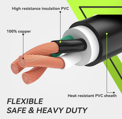 RVMATE 250V 25 Feet Welder Extension Cord, 8 AWG NEMA 6-50 STW | Heavy Duty Weld