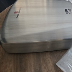 WORLD DRYER VERDE Q 9732A Brushed Stainless Steel Automatic Electric Hand Dryer