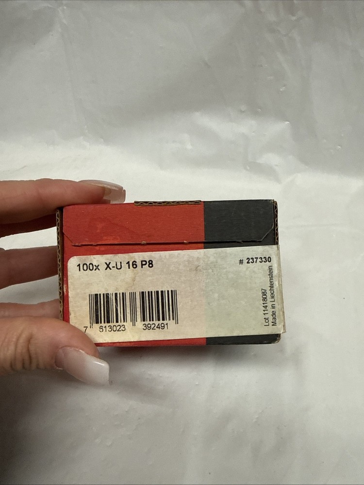 Hilti 100x X-U 16 P8 Fastener #237330 100 Count