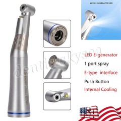LED Contra Angle Fiber E-generator Low Speed Handpiece Dental DT