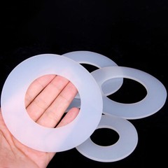 3MM THICK WHITE SILICONE HIGH TEMP FLAT RING RUBBER WASHER SEAL GASKETS