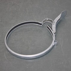 (5) Nordfab 6″ Duct Clamp 8010005525, Quick Release, Galvanized Steel, Nitrile