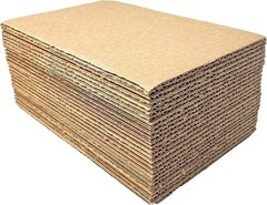 200 12.25×12.25 LP Cardboard Corrugated Pads Inserts Filler Sheet 12.25 x 12.25