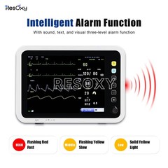 12-Inch Patient Vital Signs Monitor Multi-Parameter ECG/NIBP/TEMP/RESP/SPO2/PR