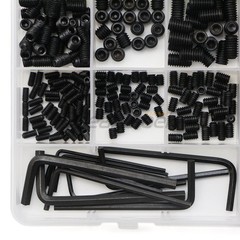 1145Pcs Set Screw Assortment Kit Head Socket Hex Drive Cup Point Grub Screws Set