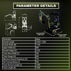 Free Ship TYPHON TERROR XVIII 4000lb Mini Excavator Kubota D902 w 13 Attachment