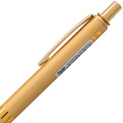 Pentel EnerGel Alloy Retractable Gel Pen, Gold 1 Count (Pack of 1),
