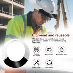 Hard Hat Sun Visors with MSA V-Gard Shade Full Brim Attachment, 697410 Standa…