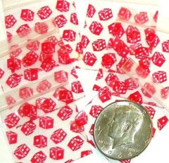 Apple Baggies #1515 1200pcs. Assorted Designs 1.5″ x 1.5″, (12 Packs of 100pcs)