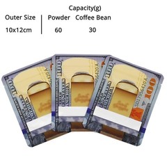 100pcs 3.5g Smell Proof Mylar Bags | Durable Zipper for Freshness | Food Grade