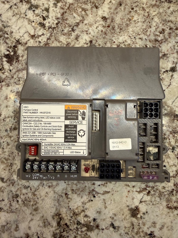 Carrier Bryant HK42FZ015 Furnace Control Circuit Board 1012-942-D GUARANTEED