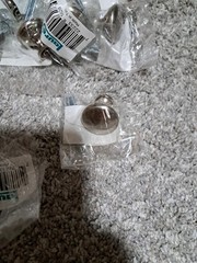 Box of 25 Laurey 1-3/8″ Brushed Satin Nickel Hollow Steel Knob #54628