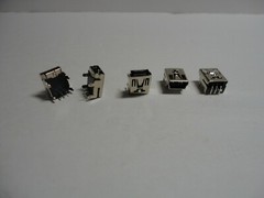 5 Pcs Pack Lot Mini USB Type B 5Pin Female Socket Right Angle DIP Jack Connector