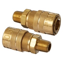 Milton (S-716) 1/4″ Male NPT M Style (Industrial) 1 Count (Pack of 1), Gold