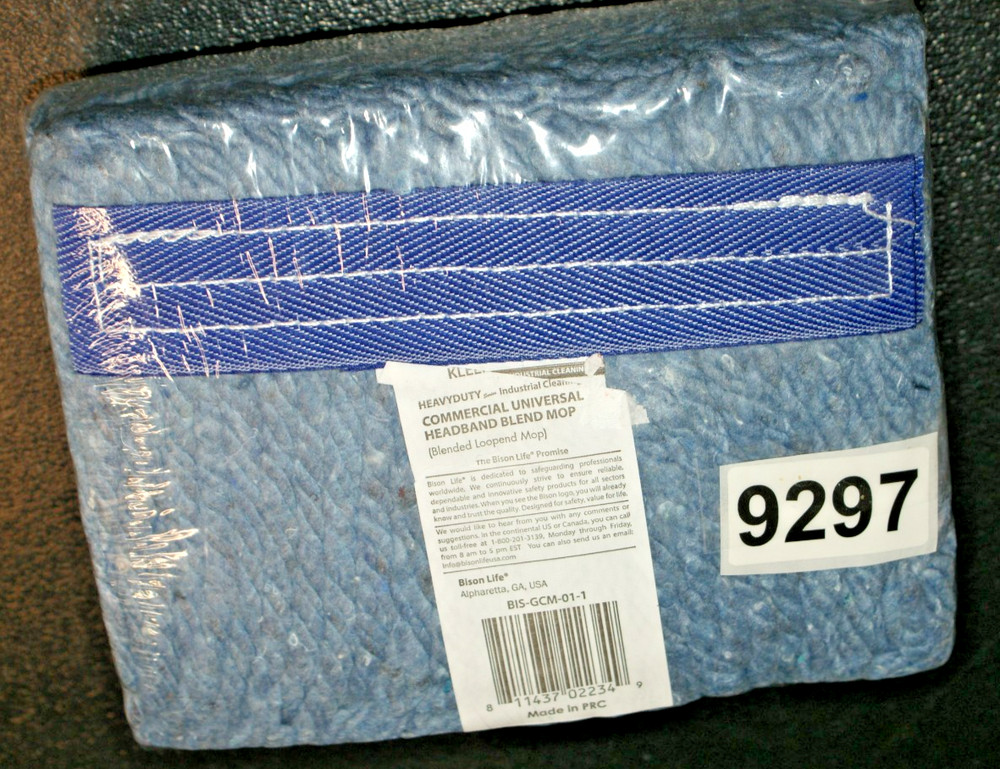 #9297 Bison Life Kleen Handler General Cleaning Mop Head – BIS-GCM-01-1 –