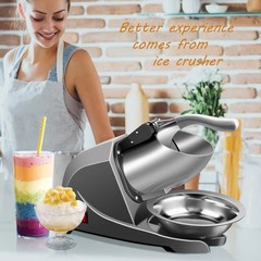 Stainless Steel Ice Shaver Machine Gola Ganda Snow Cone Crusher Electric