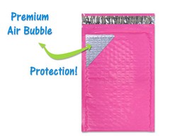 All 3 Sizes! Assorted 8.5×12, 6×9, & 4×8 Colored Poly Bubble Padded Mailers NEW!
