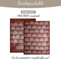 10 inches x 13 inches Compostable Mailers (50 Pack) Biodegradable Boho Design…