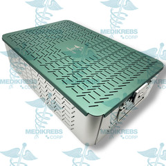 Aluminum Sterilization Tray Case 18″x12″x5″ (45 x 30 x 12 cm) Surgical