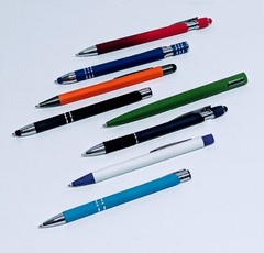 100ct Bulk Wholesale Mixed Lot Misprint Ball Point Retractable METAL Click Pens