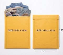 # 10″x13″ Kraft Paper Bubble Padded Envelopes Mailers WaterProof Pcs10/25/50/100