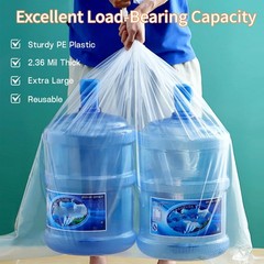 40″ x 60″ Extra Large Clear Plastic Storage Bags, 4 Pack Huge Waterproof Stor…