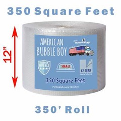 12″ Small (1/8″) American Bubble Boy Bubble Wrap – 350 Square feet