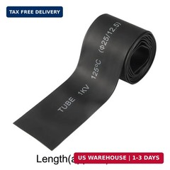 uxcell Heat Shrink Tubing, 1″(25mm) Dia 41mm Flat Width 2:1 Rate Shrinkable Tube