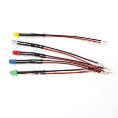 5mm Pre-Wired Ultra Bright LEDs Bulb 2V 3V 12V~ 220V White/Red/Green/Blue/Yellow