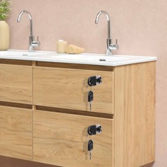 3Sets 3/4″ Cam Cabinet Locks Keyed Identical Drawer RV File Case Mailbox Storage