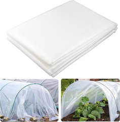 6 Mil Clear Greenhouse Plastic Sheeting, 6.5′ X 9.8′ UV Resistant Polyethylene G