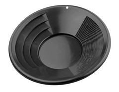 Sluice Monkey Set of (3) 12″ Black Gold Pans