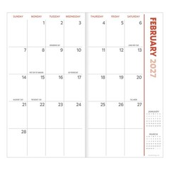 2027-2028 Lemon Small Monthly Pocket Planner
