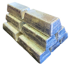 Pure Tin Notch Bar ~ 4 lbs Grade A