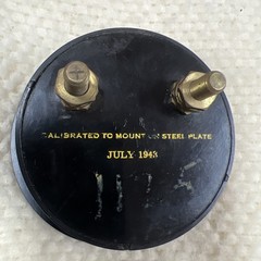 Western Electrical Milliamperes A.C. Meter Gauge Vintage July 1943, Steam Punk