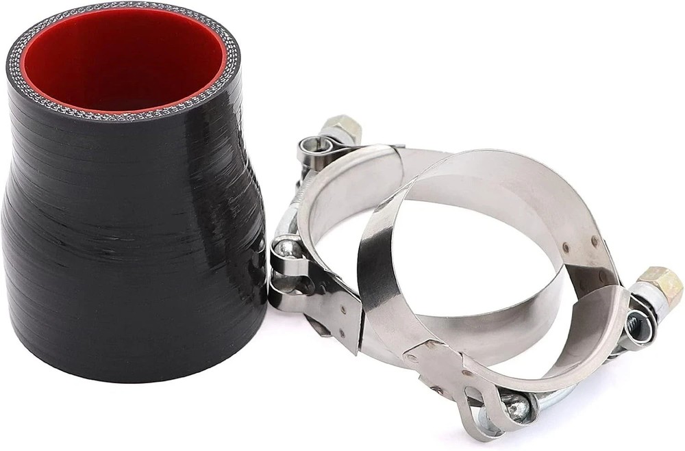 2″ to 2.5″ Straight Silicone Hose Reducer w/ T-Bolt Clamp for Turbo Intercooler