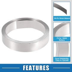 Single Pure Nickel Strip 99.6% Nickel 0.12x15mm 32.8ft Nickle Tabs Universal