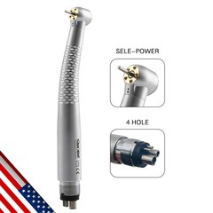 1-5 OLED 5 Light LED E-Generator Dental High Speed Fiber Optic Handpiece 2/4Hole