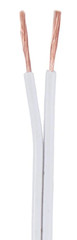 White SPT-1 Plastic Lamp Cord Wire 18 AWG 2 Conductor Zip Cord 250 Feet Bulk