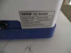 VEVOR Commercial Ice Shaver BY-168 Electric Snow Cone Maker Ice Crusher Blue