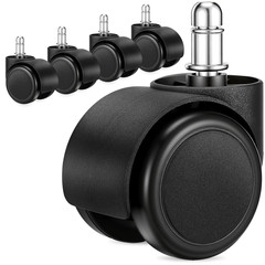 Office Chair Wheels Replacement 5 Pcs 2 Inch Office Chair Casters Heavy Duty