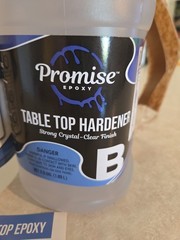 Epoxy Resin Promise Table Top 2-Part 1 Gallon High Gloss W/ Crystal Clear Finish