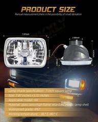 5×7 LED Headlights High Low Beam Off-Road for 1991 GMC Syclone DOT Approved