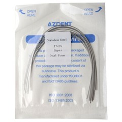 AZDENT Dental Stainless Steel Rectangular Arch Wires Nature Form / Oval Form