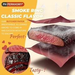 Pink Butcher Paper Roll 18×80 ft for BBQ Smoker, Unbleached & Uncoated