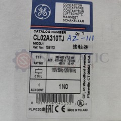 GE – CL02A310TJ CONTACTOR, 3 POLE 18A AC-3 380-440V, 1NO AUXILIARY, AZ#111+